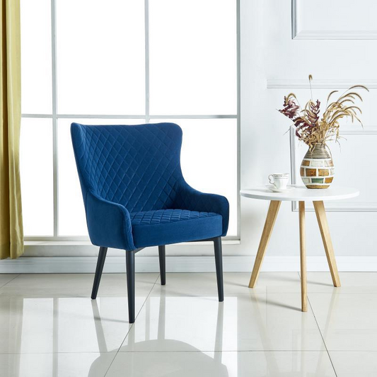 Accent chair, Blue Velvet