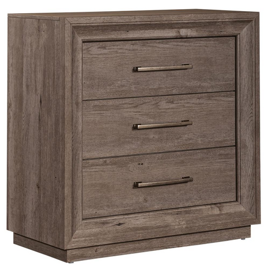 Liberty Furniture Horizons Medium Gray Bedside Chest w/Charging Station